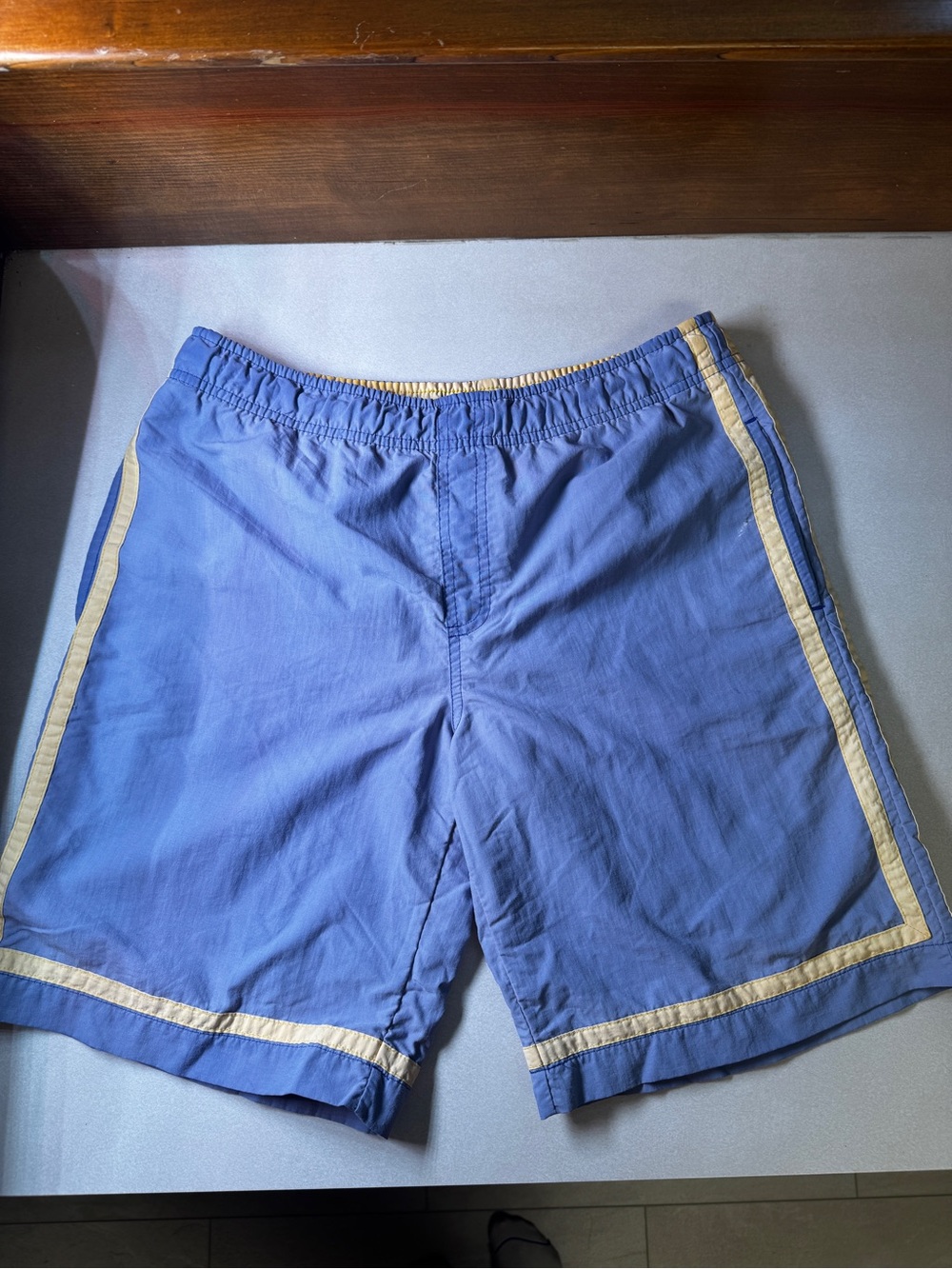 Vintage Lands’ End Blue Swim Trunks / Board Shorts Men’s M